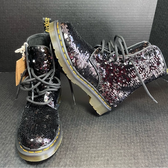 Brand New Shiftable Sequins Dr Martens 3 UK, 5 US - Picture 7 of 15